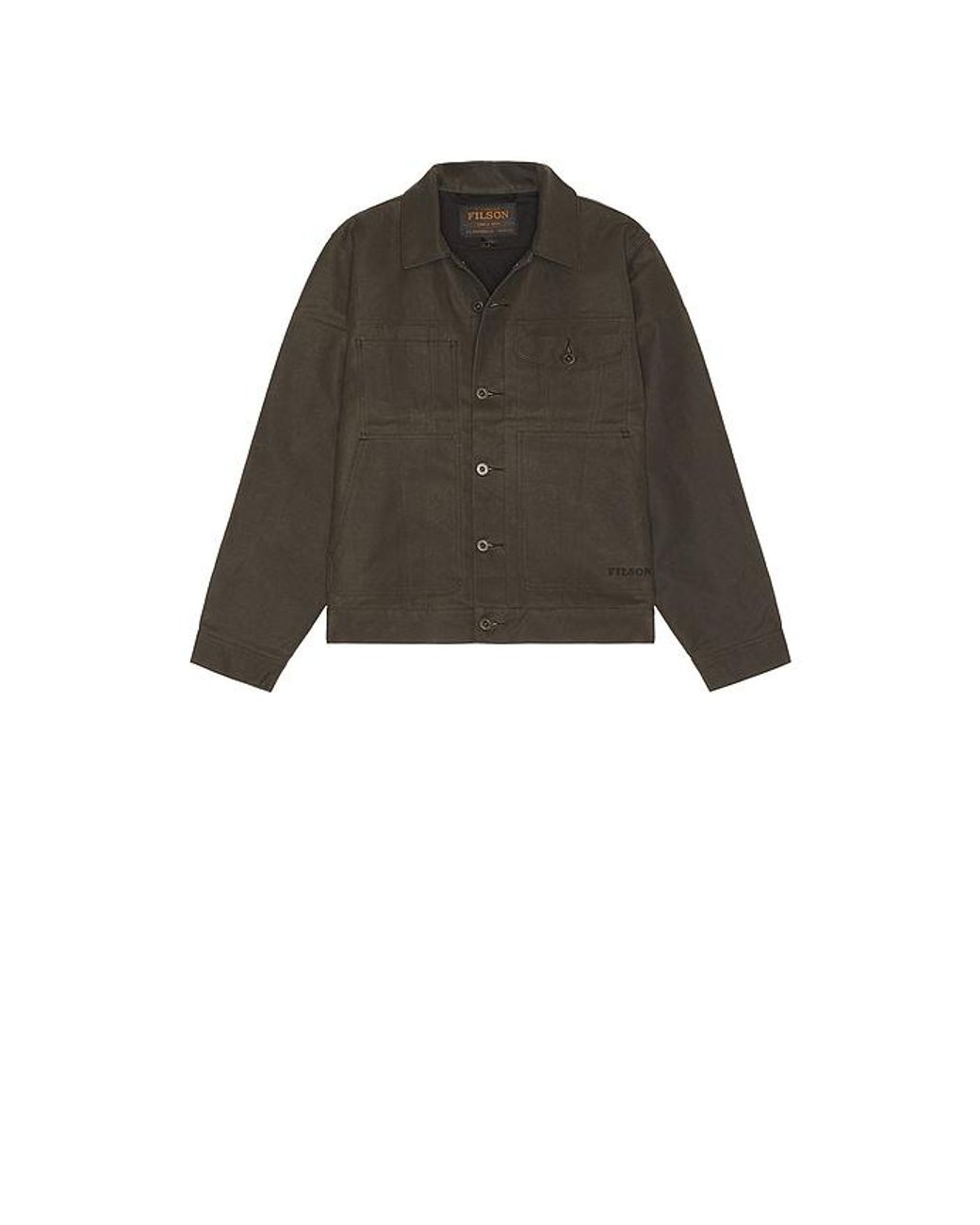 Filson Black Short Lined Cruiser Jacket for men