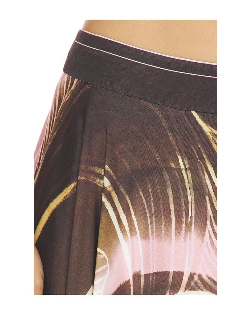 AMUR Multicolor Letty Scarf Skirt