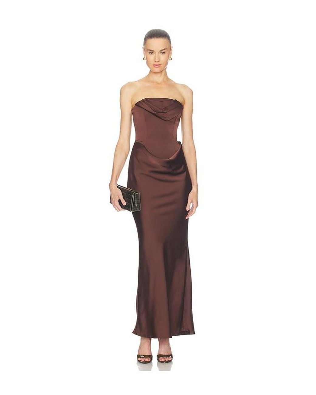 ROTATE BIRGER CHRISTENSEN Multicolor Corsage Long Dress