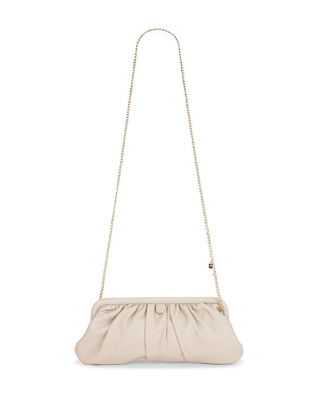 Olga Berg Natural Catherine Gathered Clutch