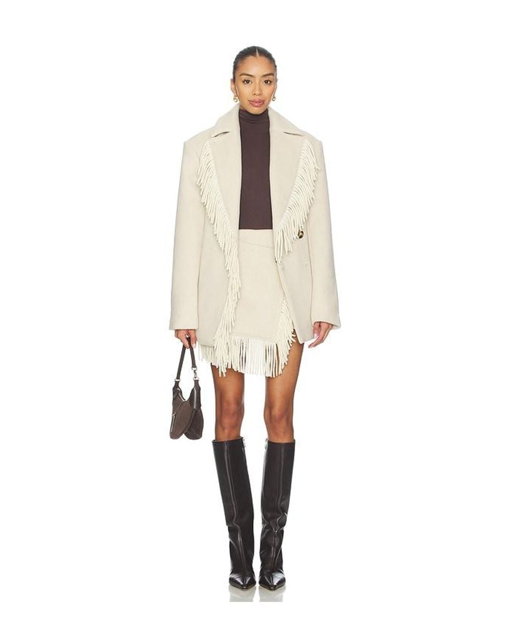 Lovers + Friends Natural Whitney Coat