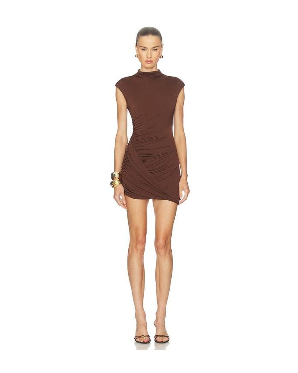 Camila Coelho Brown Evalda Mini Dress