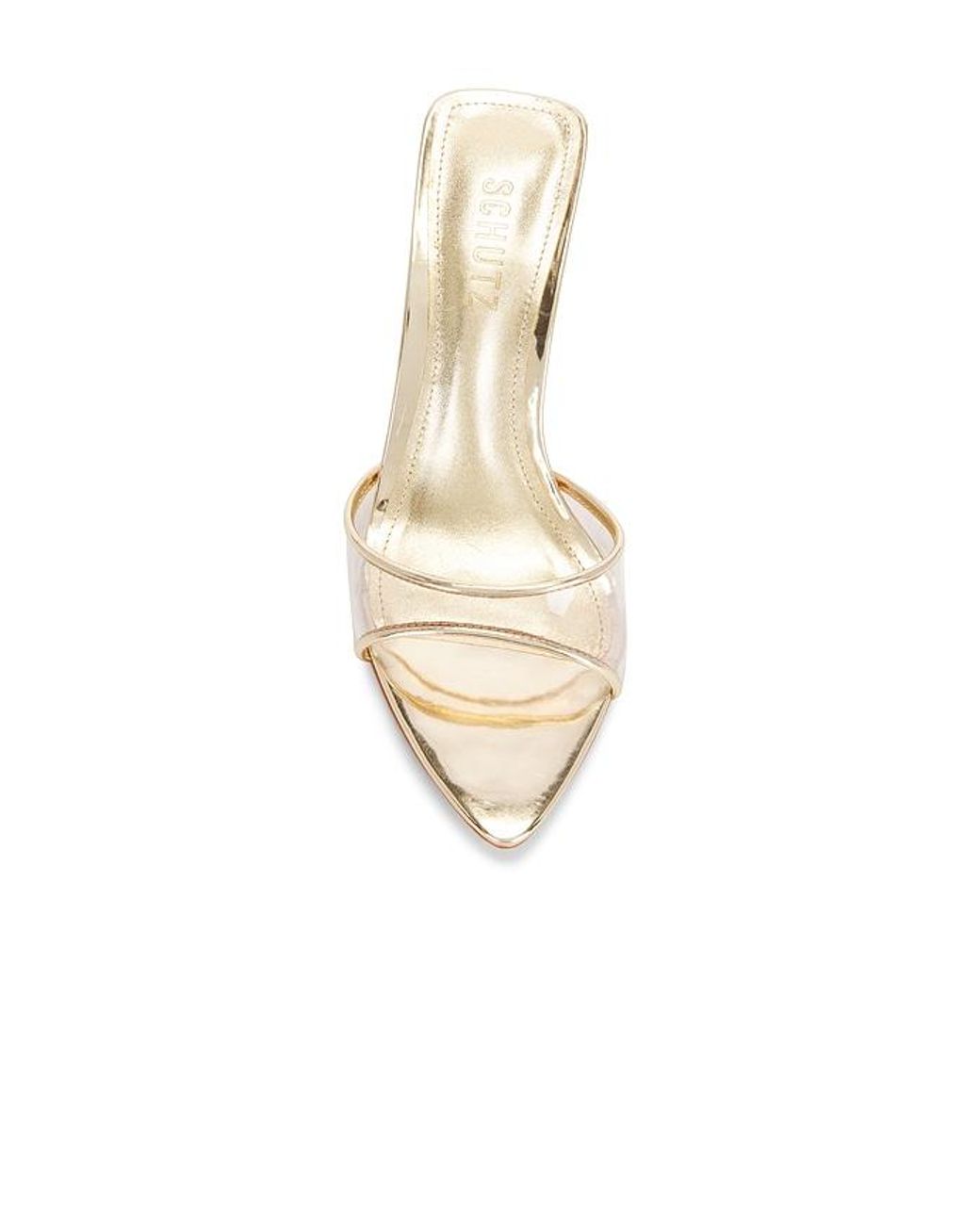SCHUTZ SHOES White Elodie Vinyl Sandal