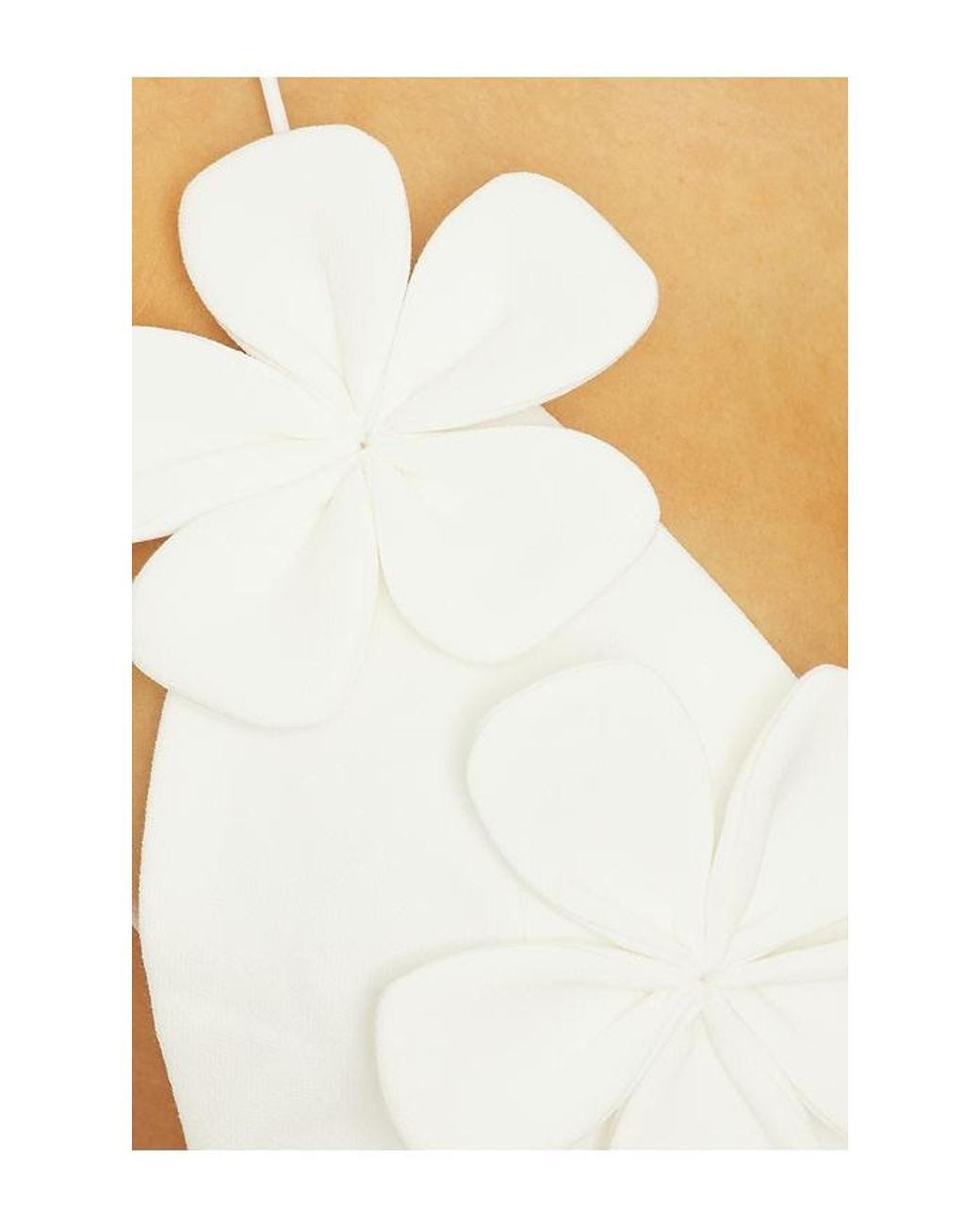 ROBE MINI FLOWER INGRID en White Bardot