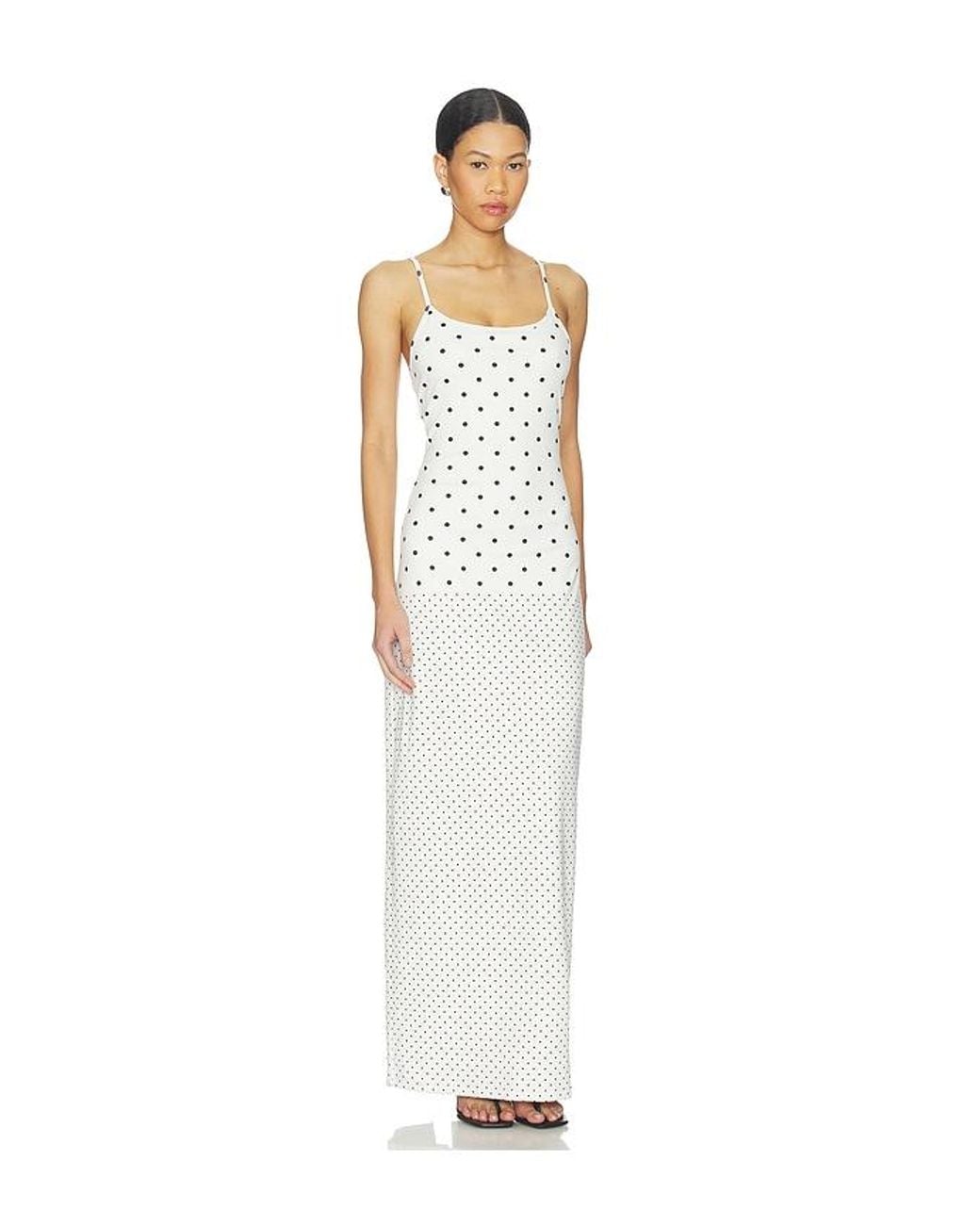 With Harper Lu White Slip Dress