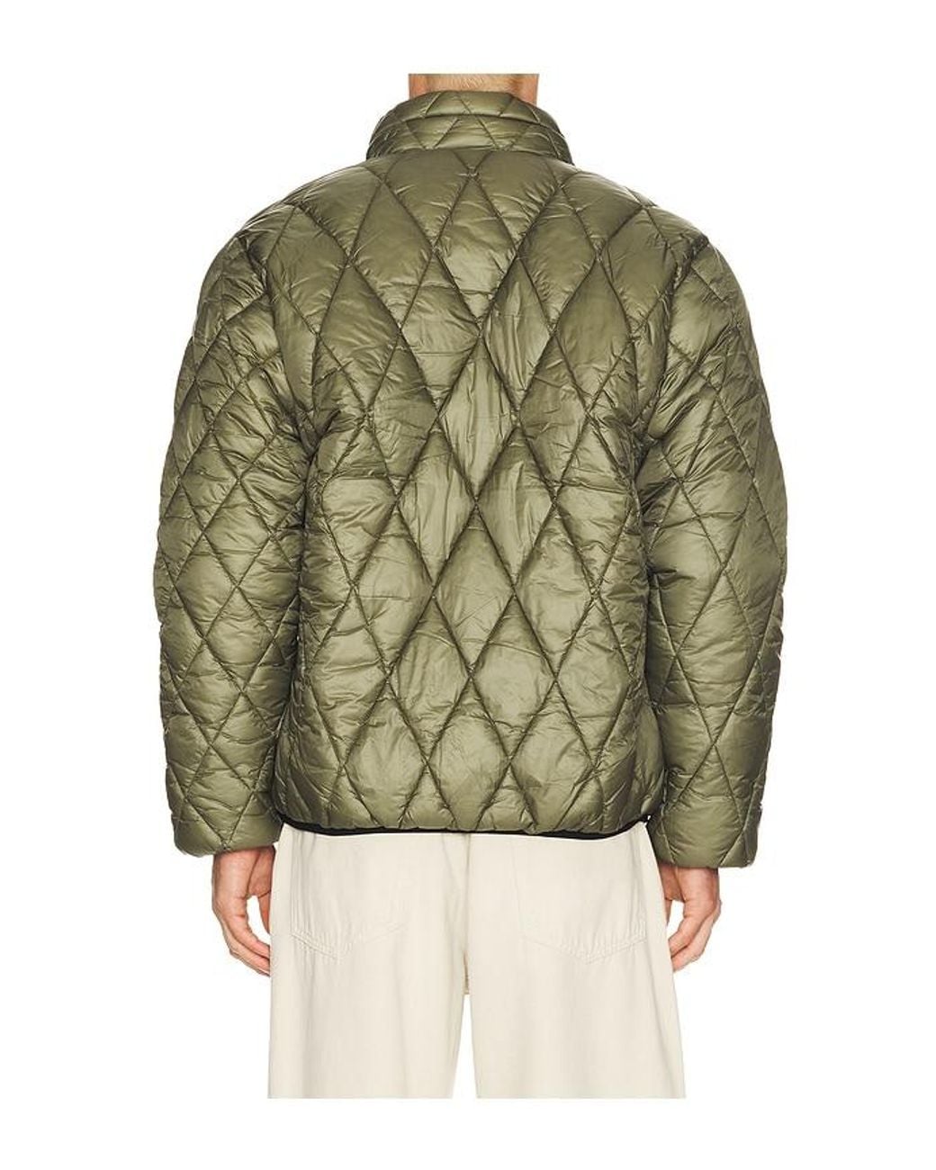 Pop Trading Co. Green Quilted Reversible Jacket for men