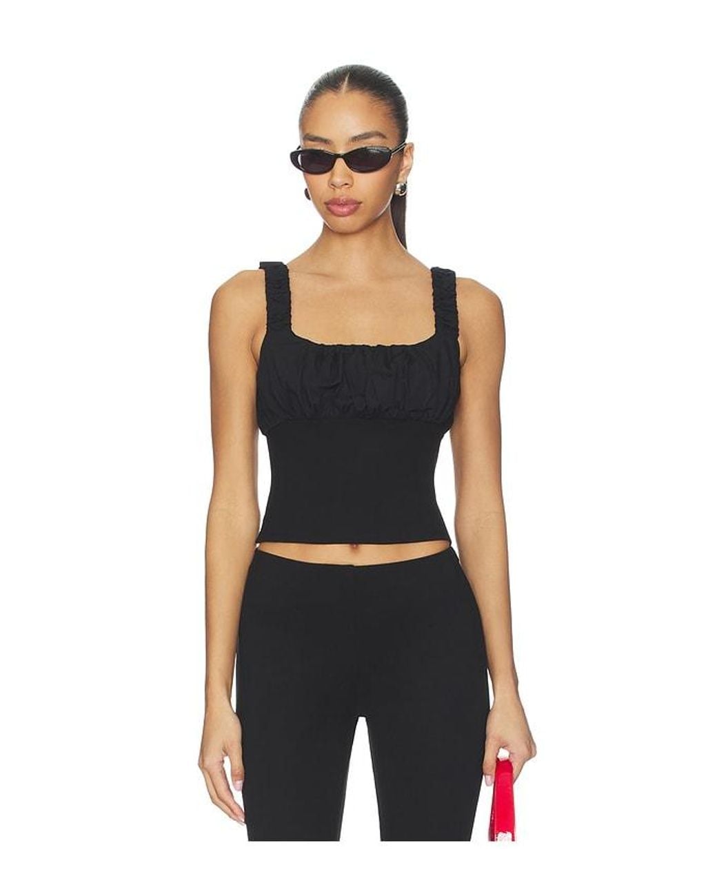 MAJORELLE Black Tate Top
