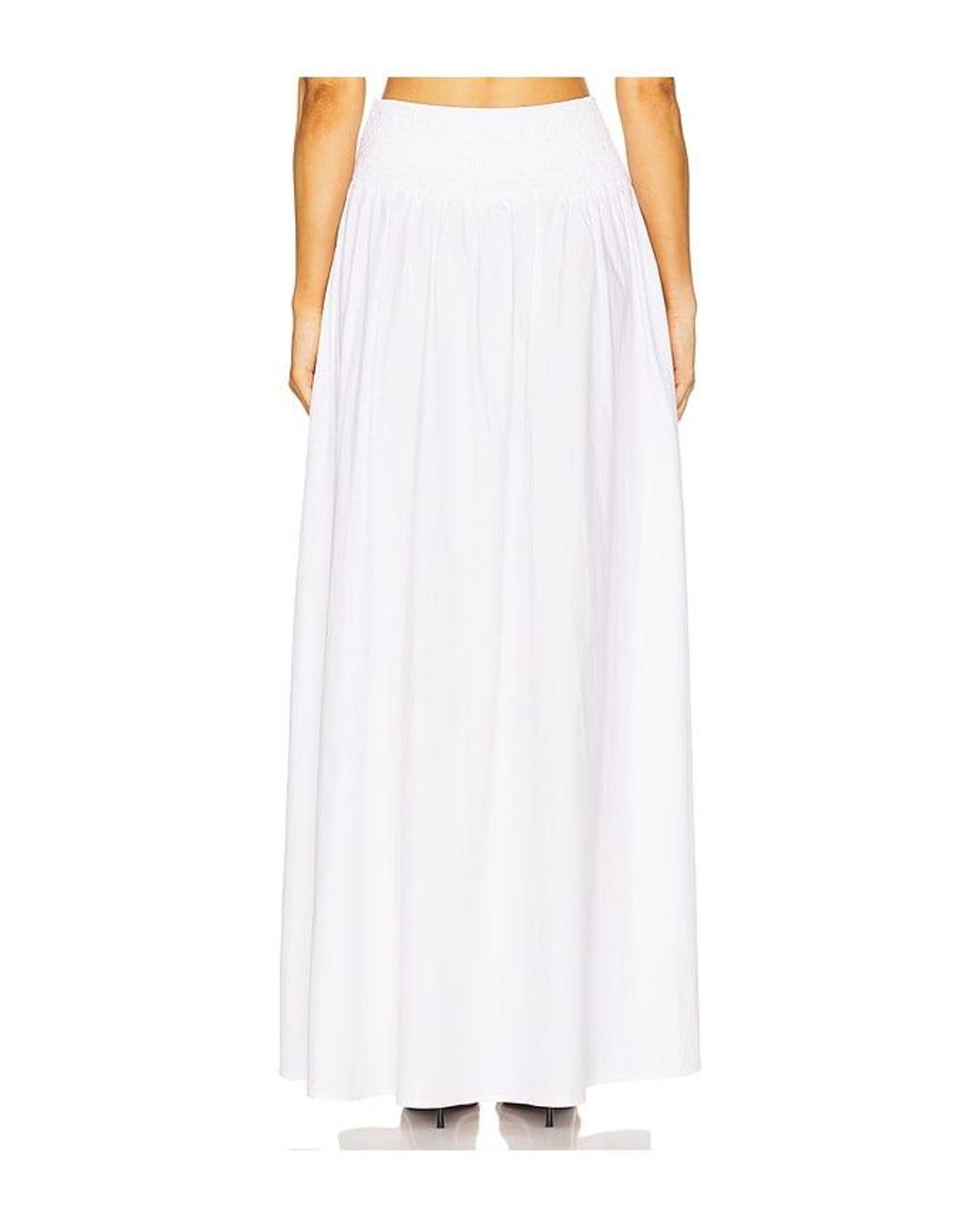 Susana Monaco White Carryover Drop Waist Skirt