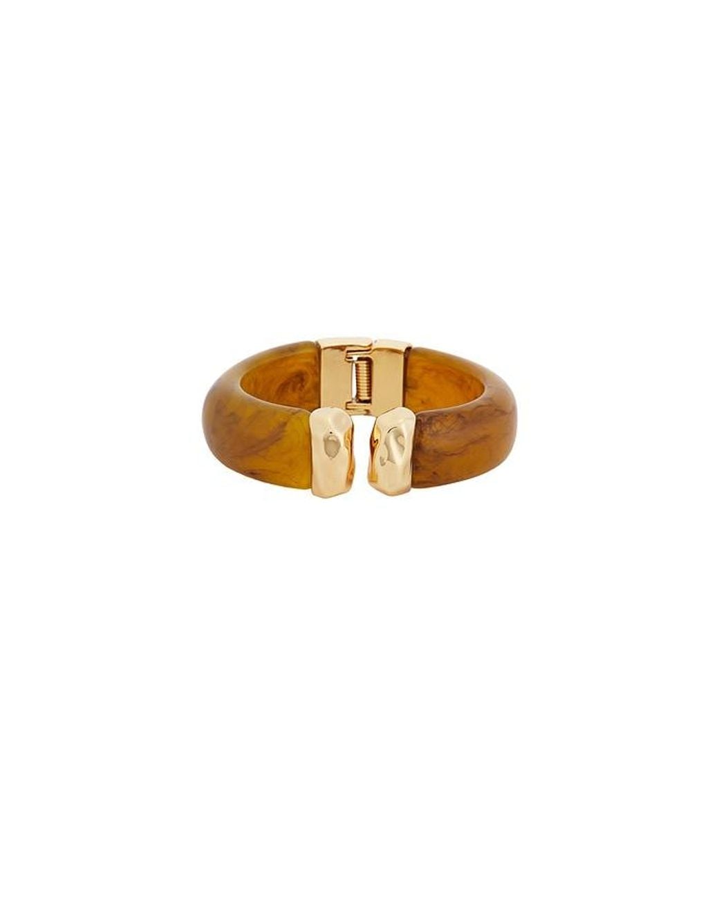 Ettika Orange Carved Relic Cuff
