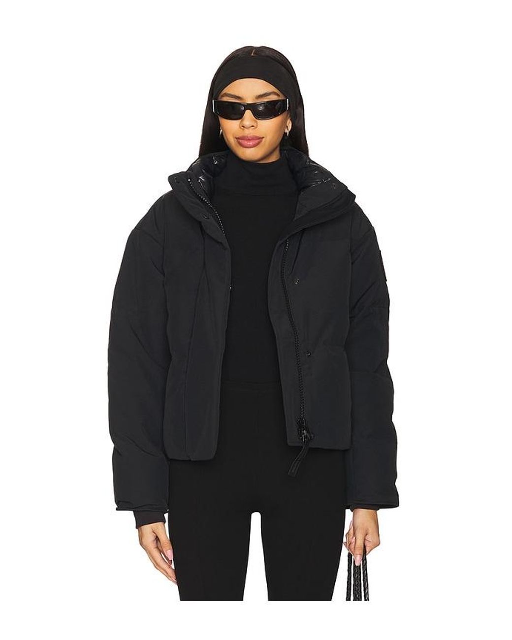 Canada Goose Black Grandview Cropped Jacket