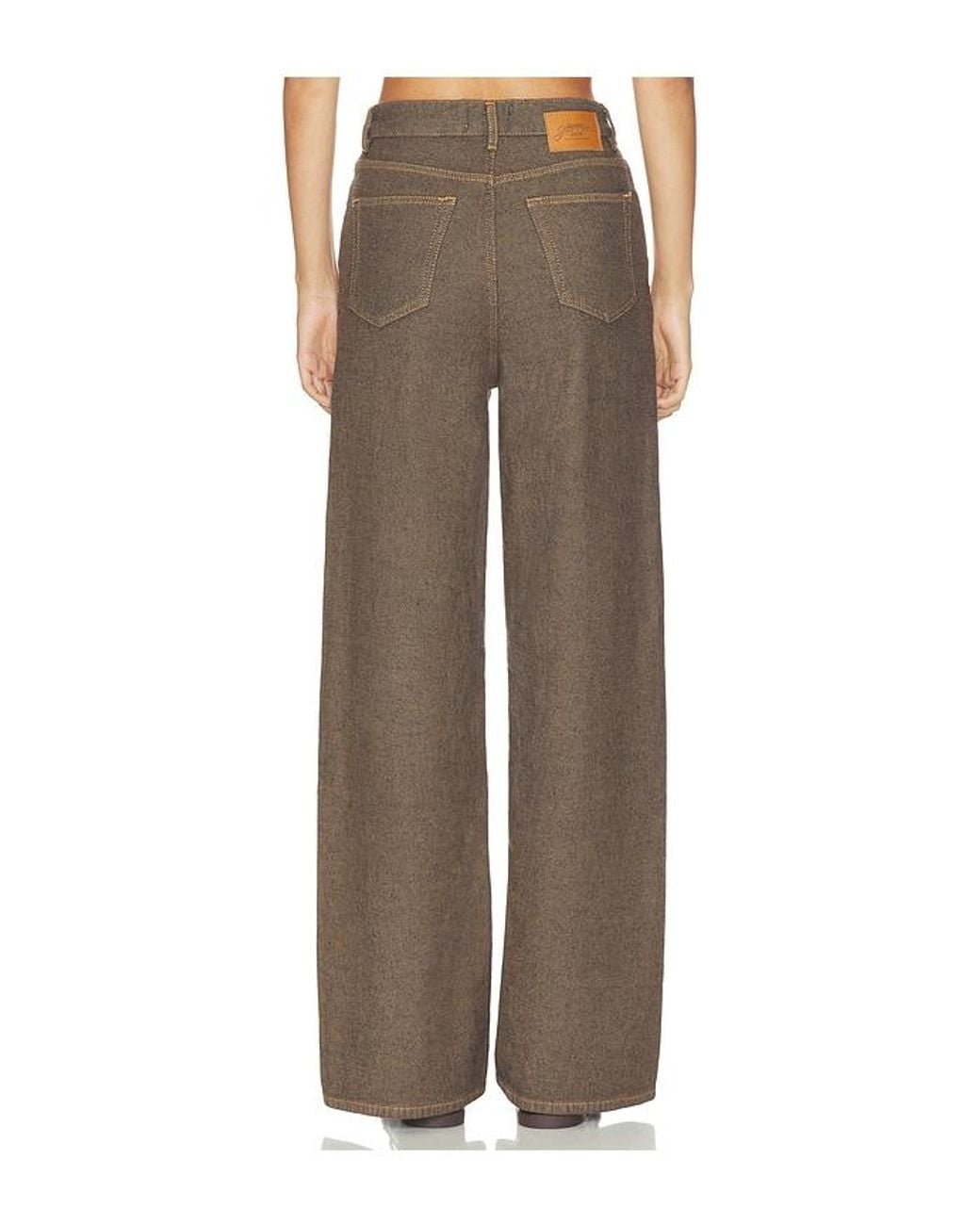 Ganni Brown Neppy Denim Lari Jeans