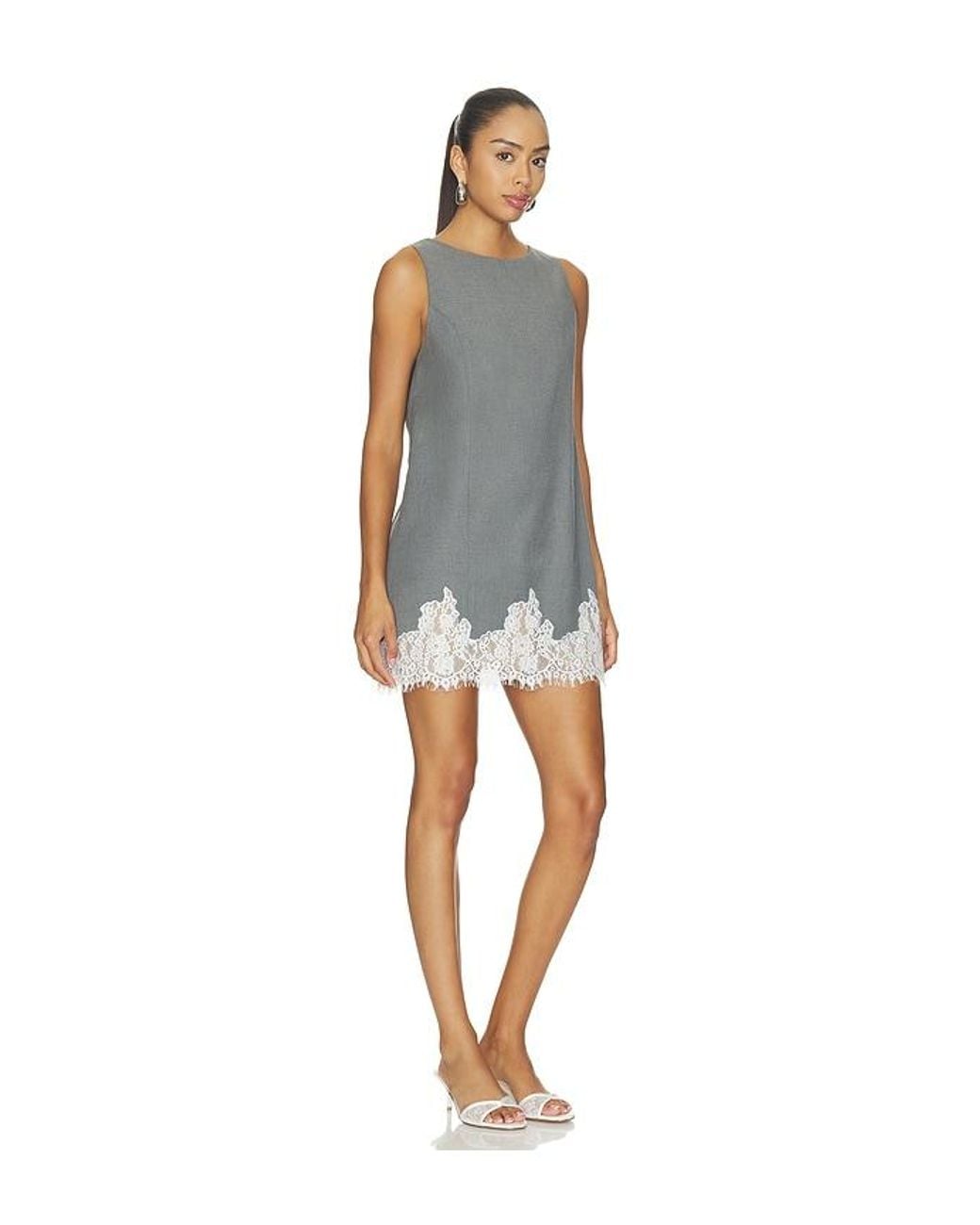 Line & Dot Gray Wilfred Mini Dress