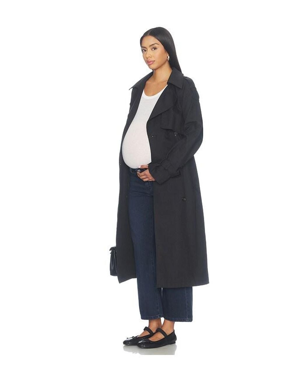 DL1961 Blue Hepburn Maternity Wide Leg Jean