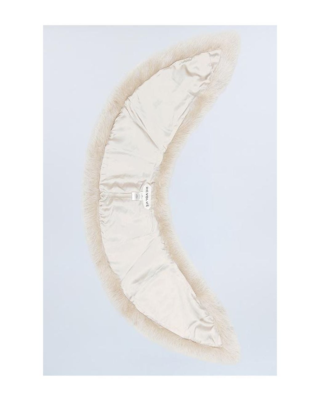 REVOLVE LOS ANGELES White Elyonne Faux Fur Shawl