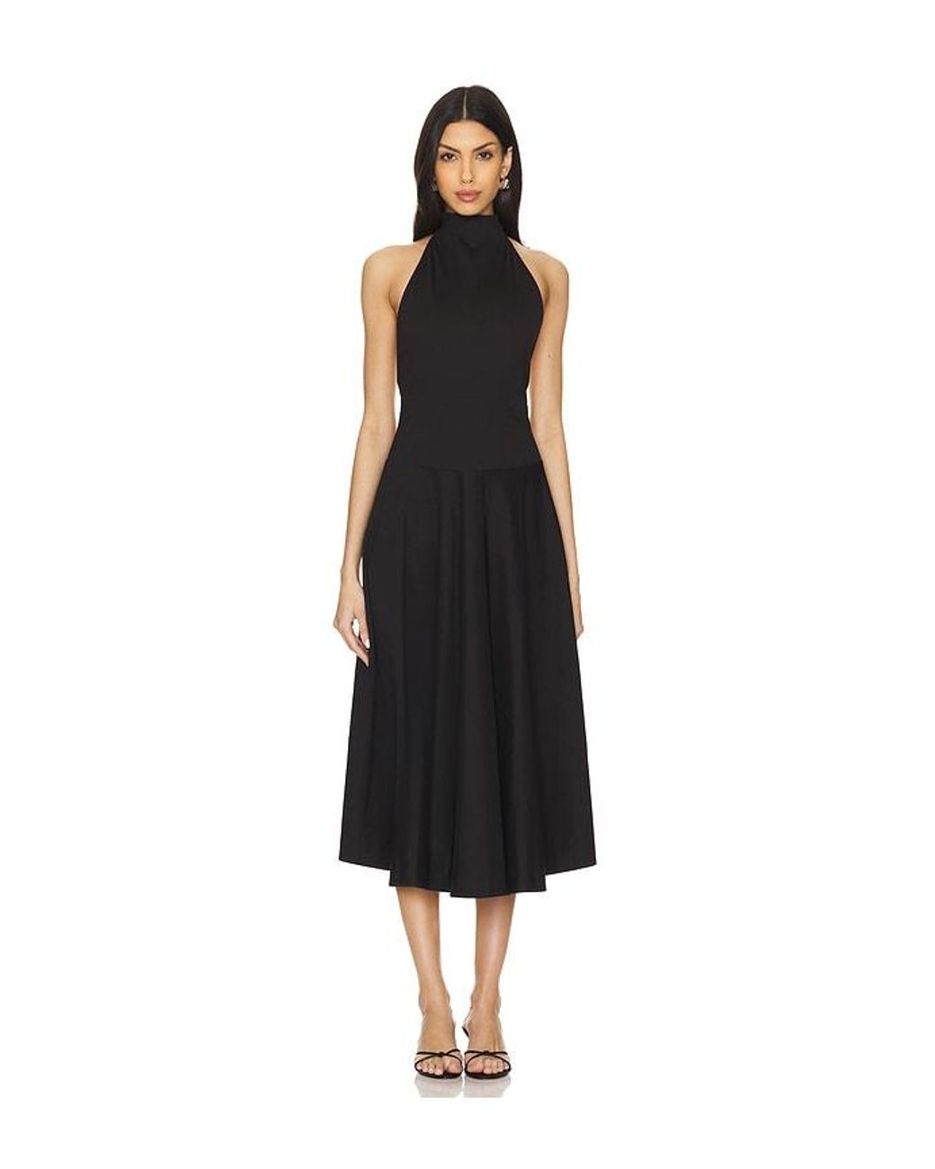 LPA Kara Halter Dress in Black Lyst UK