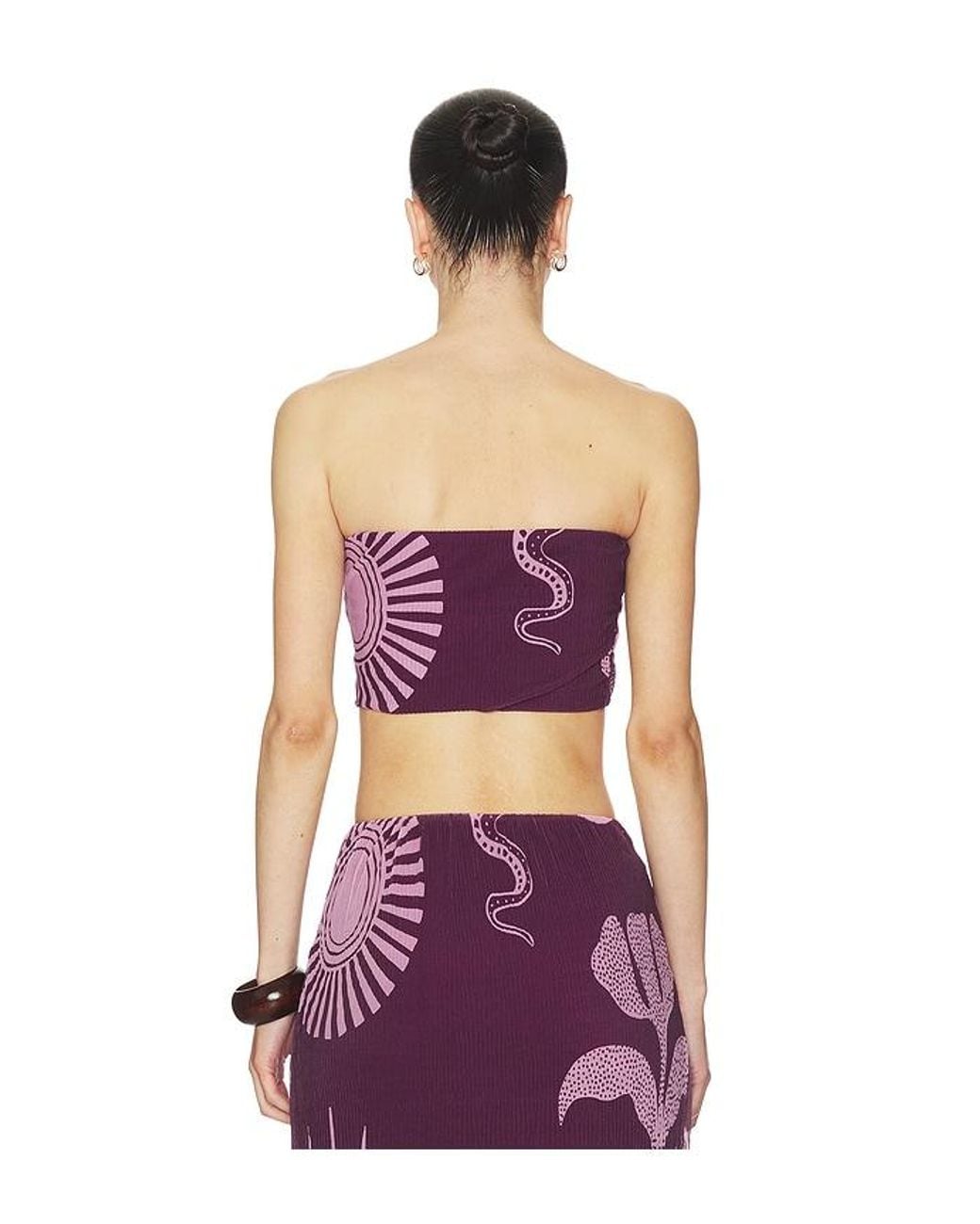 Cala De La Cruz Red Odessa Top