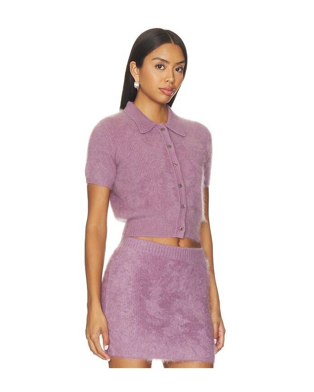 Hevron Purple Juno Cardigan