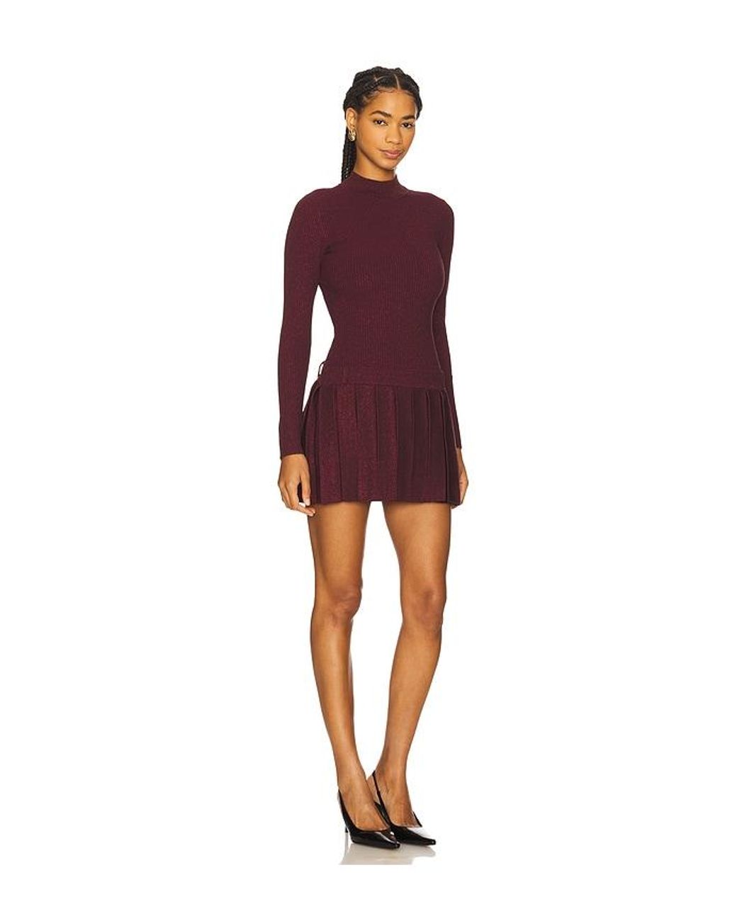 retroféte Red Devika Knit Dress