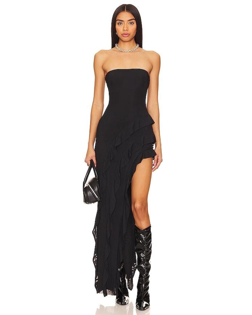 AFRM Black Siobhan Dress