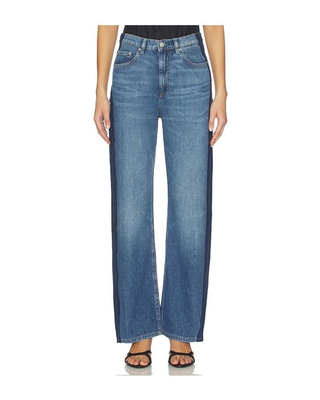 DL1961 Blue Karmine Aura High Rise Refined Leg Jeans