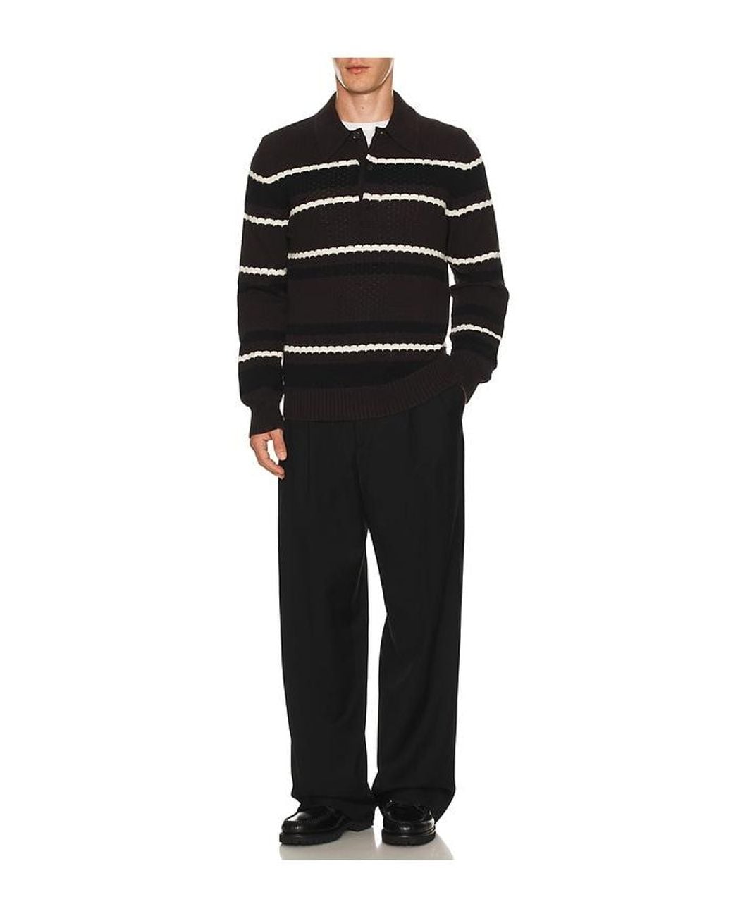 NN07 Black Alfie Polo for men