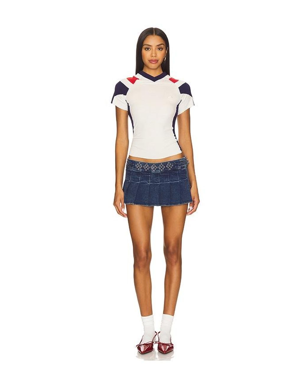 Miaou Blue Reno Skirt