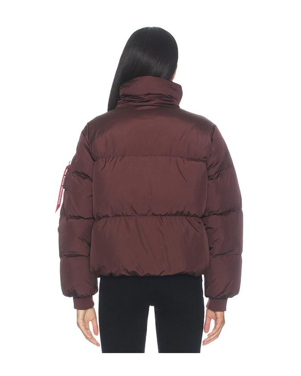 Alpha Industries Purple Sierra Short Puffer Jacket