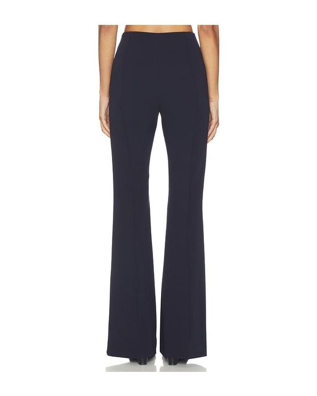 Smythe Blue Pintuck Flare Pant