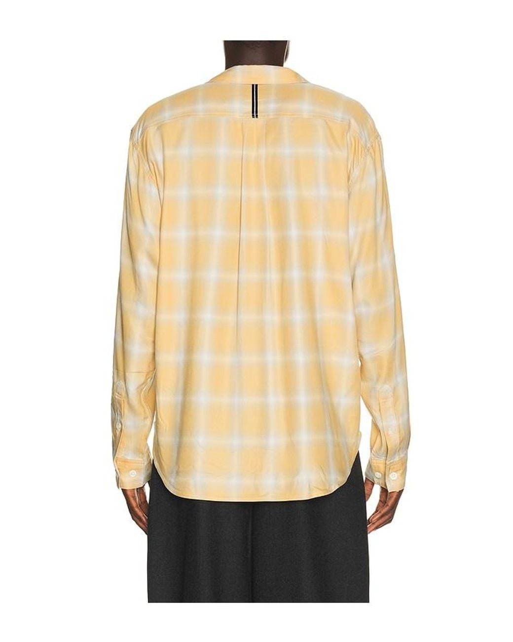 Works and Days Black Rayon Check Classic Shirt for men