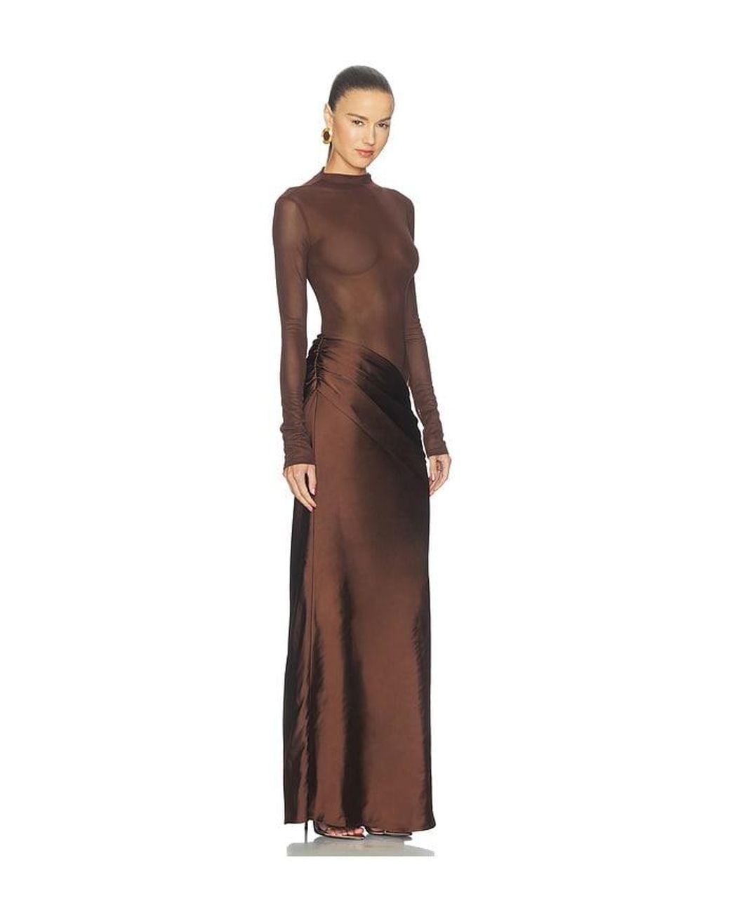 Camila Coelho Brown Elarina Maxi Dress