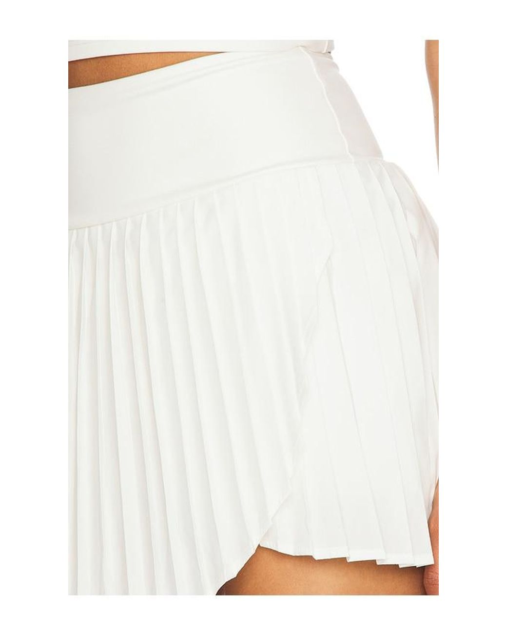 WellBeing + BeingWell White Movewell Harlow Pleated Skirt