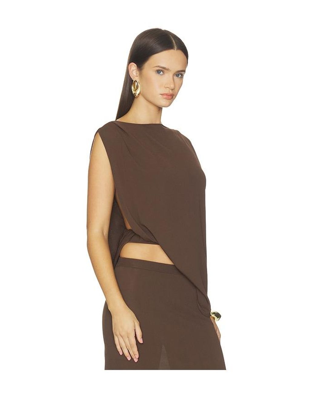 SRG Brown Emersyn Knit Top