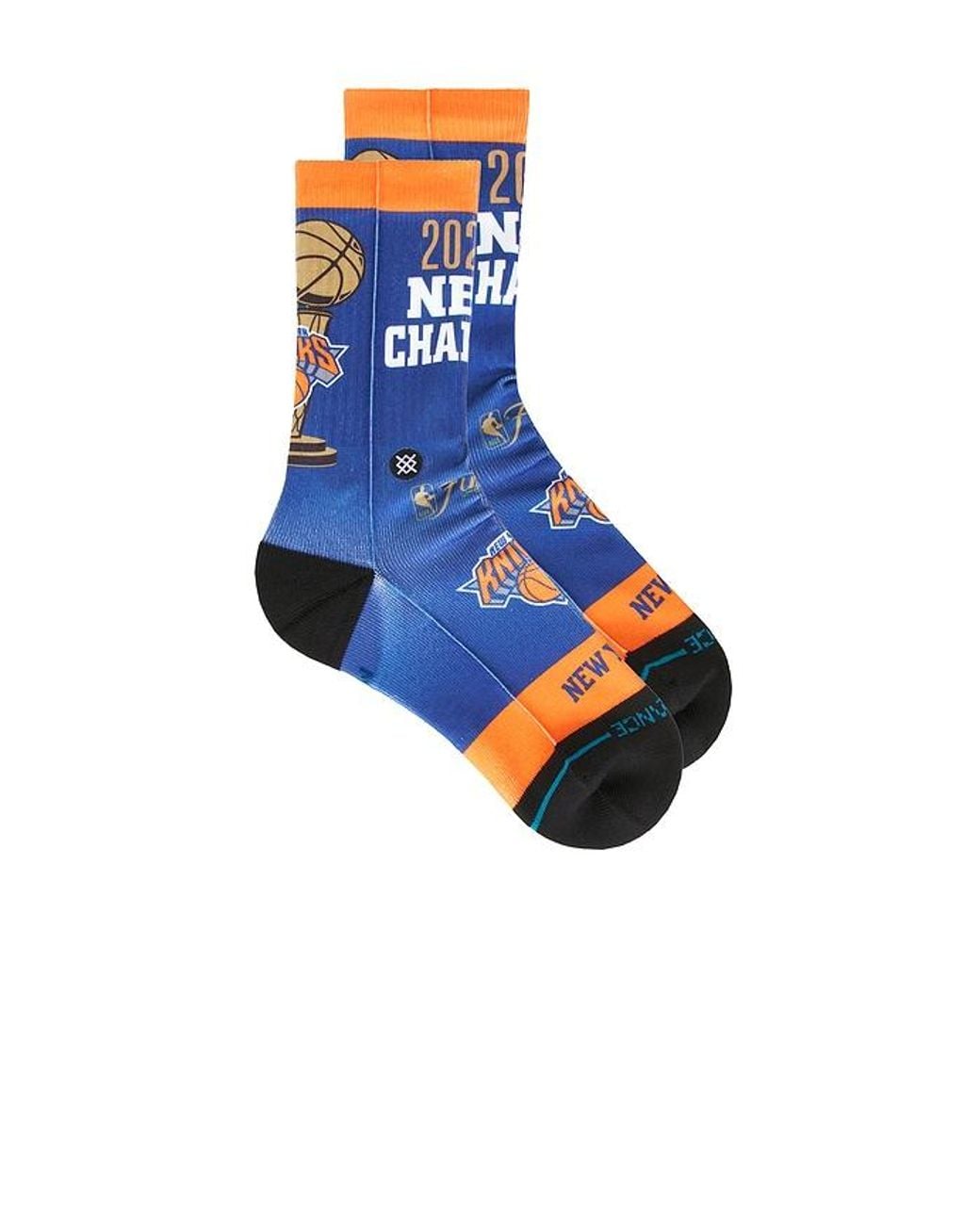 Stance Blue Knicks 26 Champs Crew Socks for men