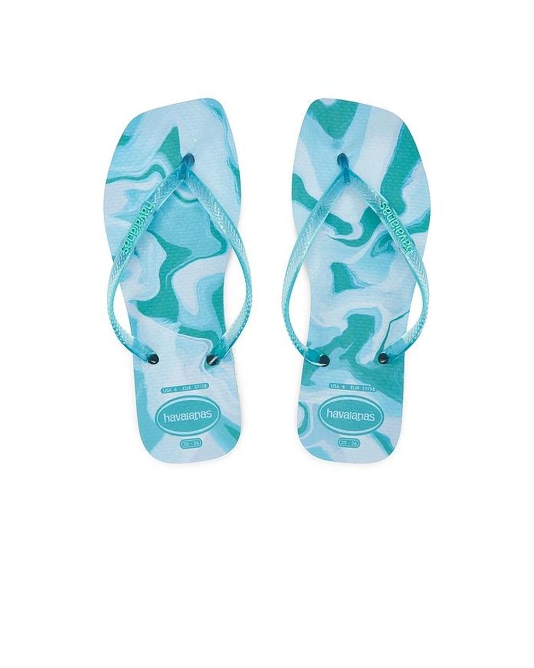 Havaianas Blue Slim Square Jelly Sandal