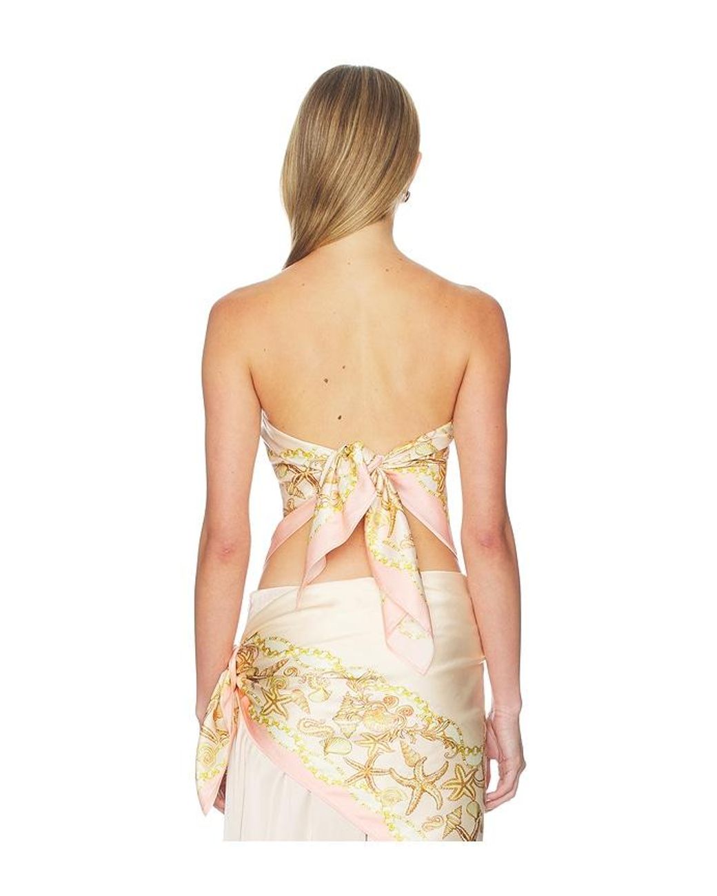 Lovers + Friends Pink Reese Scarf Top