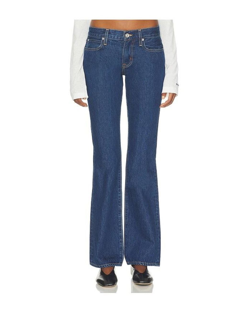 SLVRLAKE Denim Blue Jade High Rise Slim Boot Jean