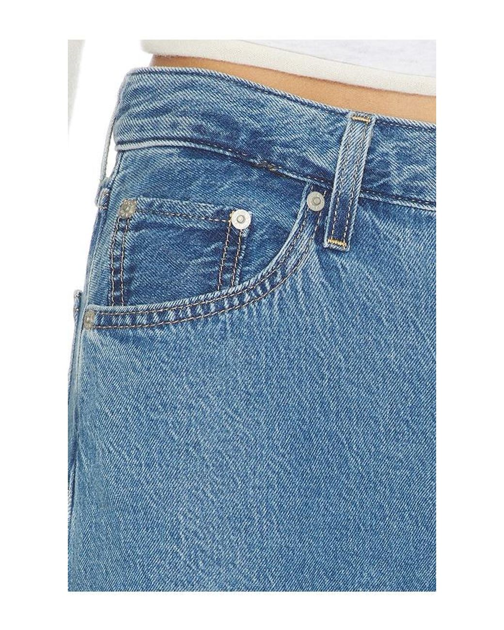 Levi's Blue Baggy Dad Jort