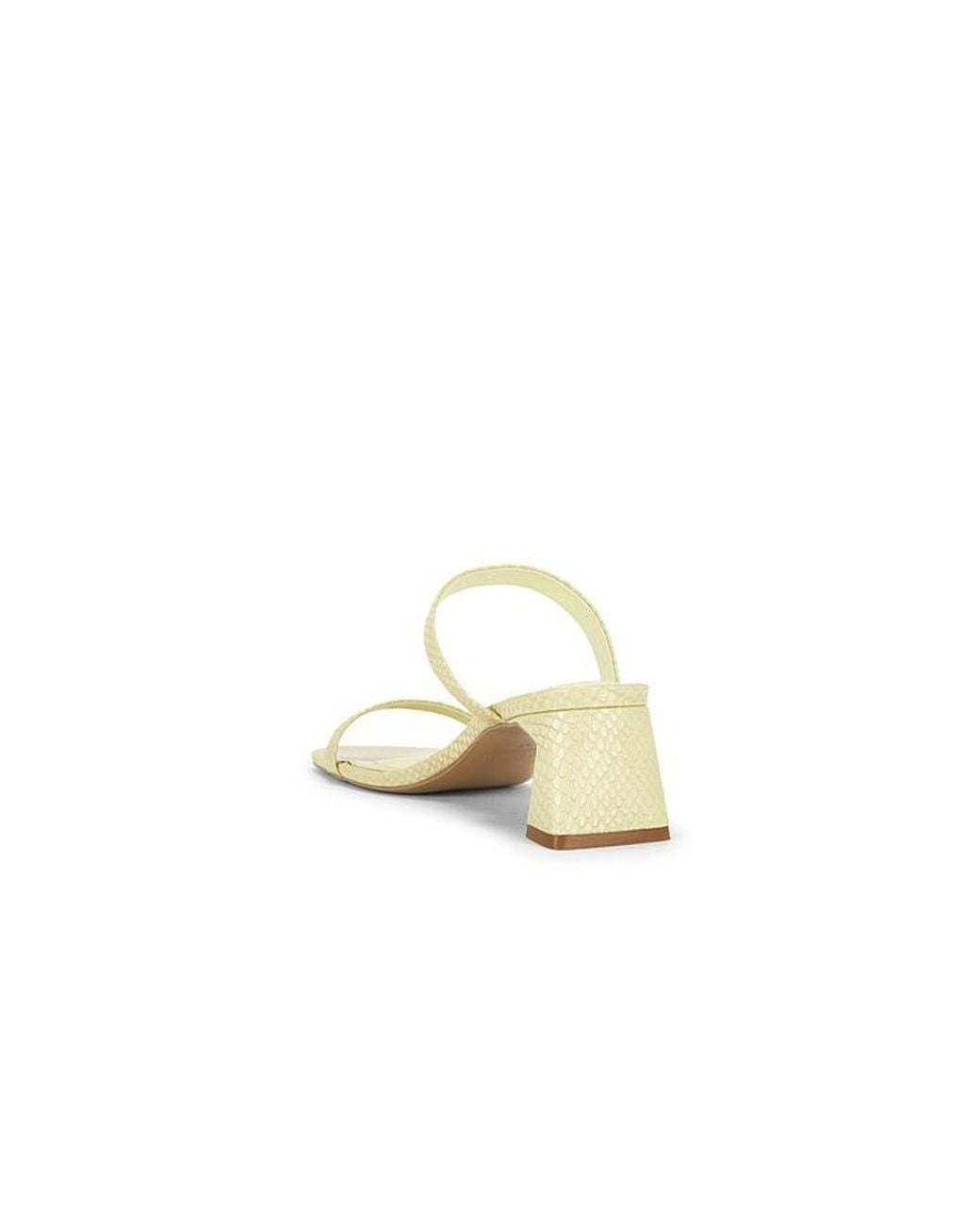 Jonathan Simkhai White Clara Snake Print Leather Block Heel