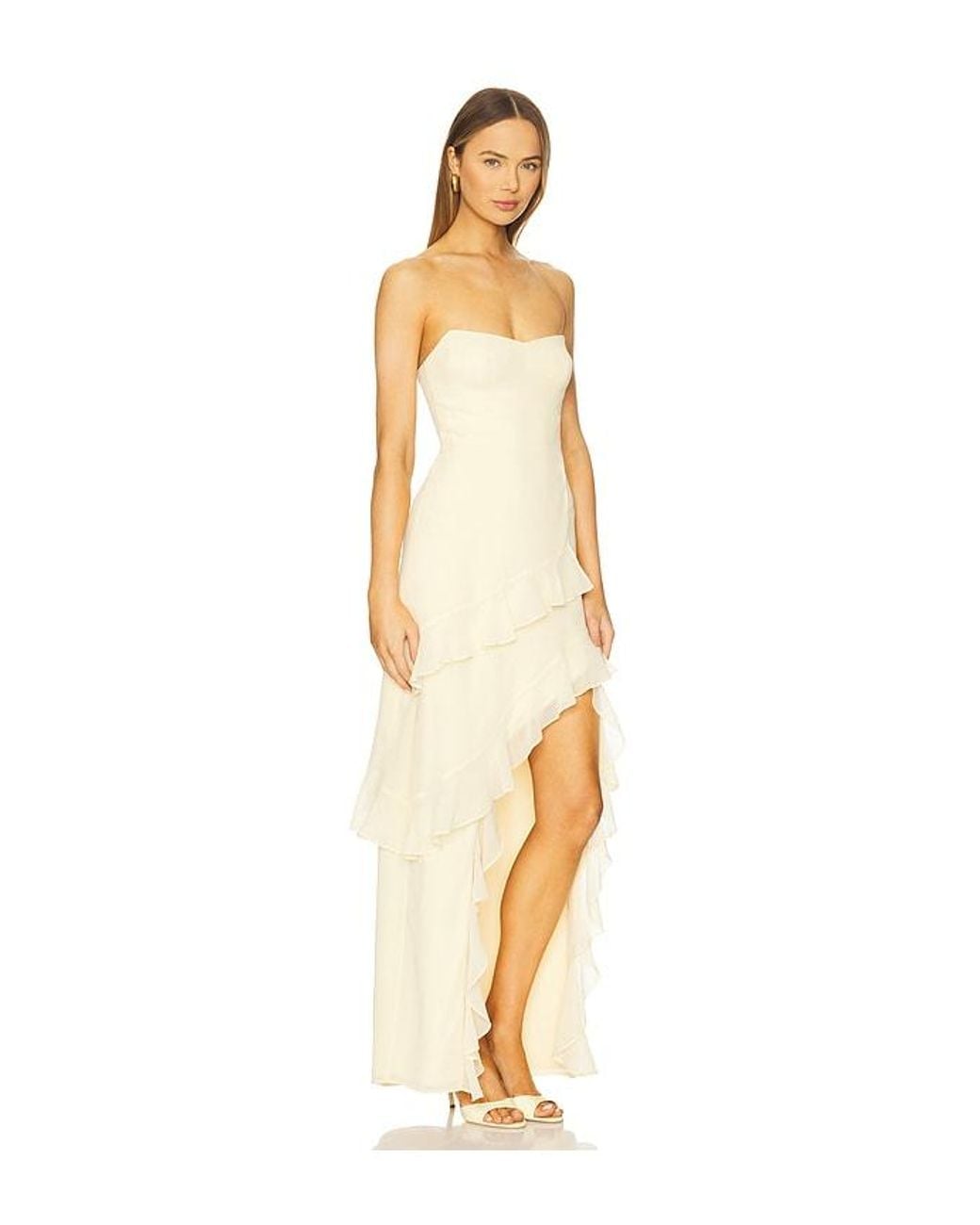 Amanda Uprichard Metallic Magnolia Dress
