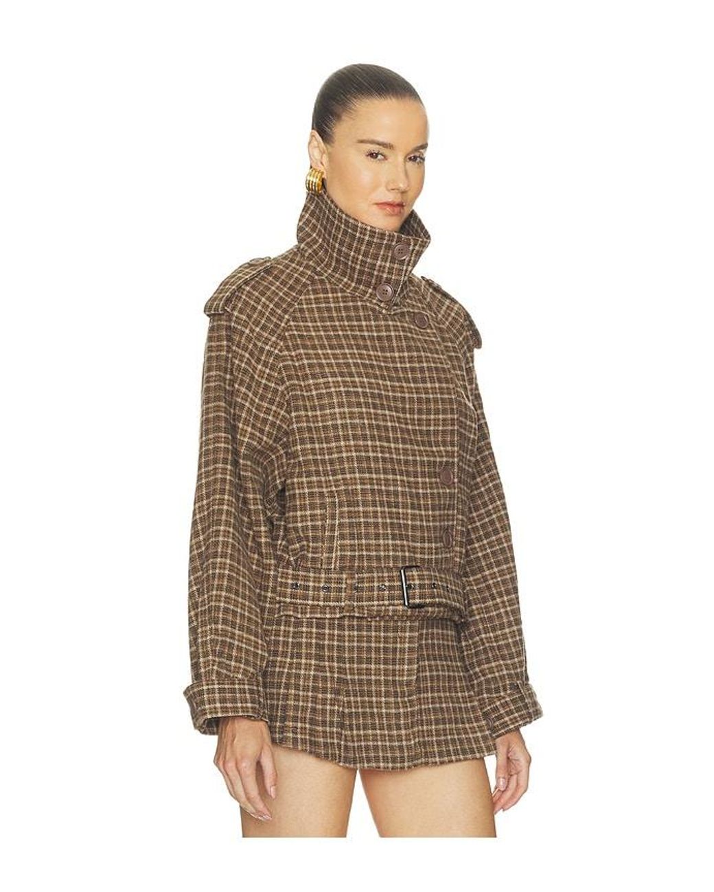 Nakedvice Brown Fletcher Check Jacket