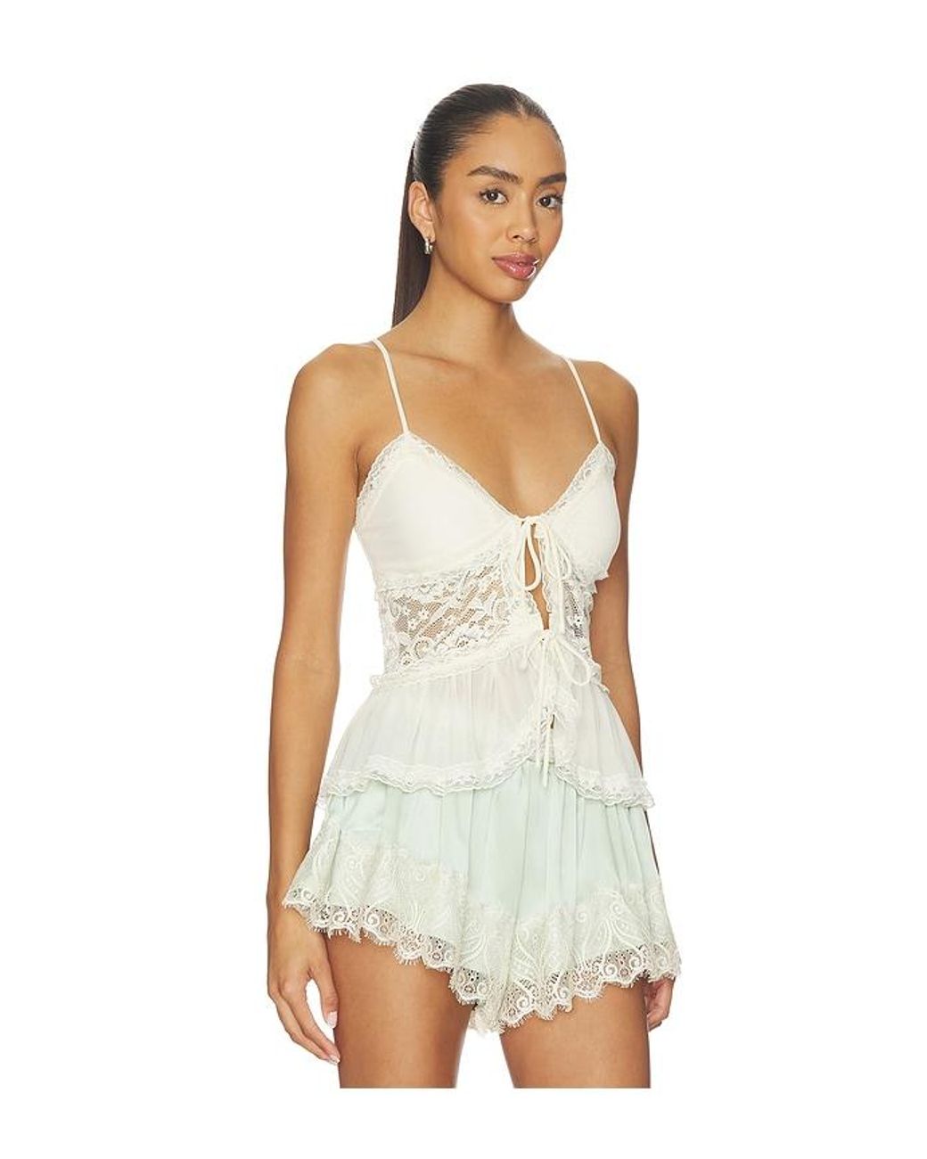 MORE TO COME White Alessandra Cami Top