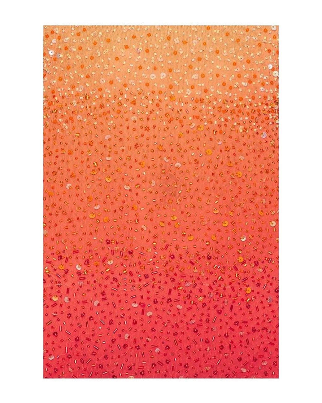 Leslie Amon Red Sunset Flow Dress