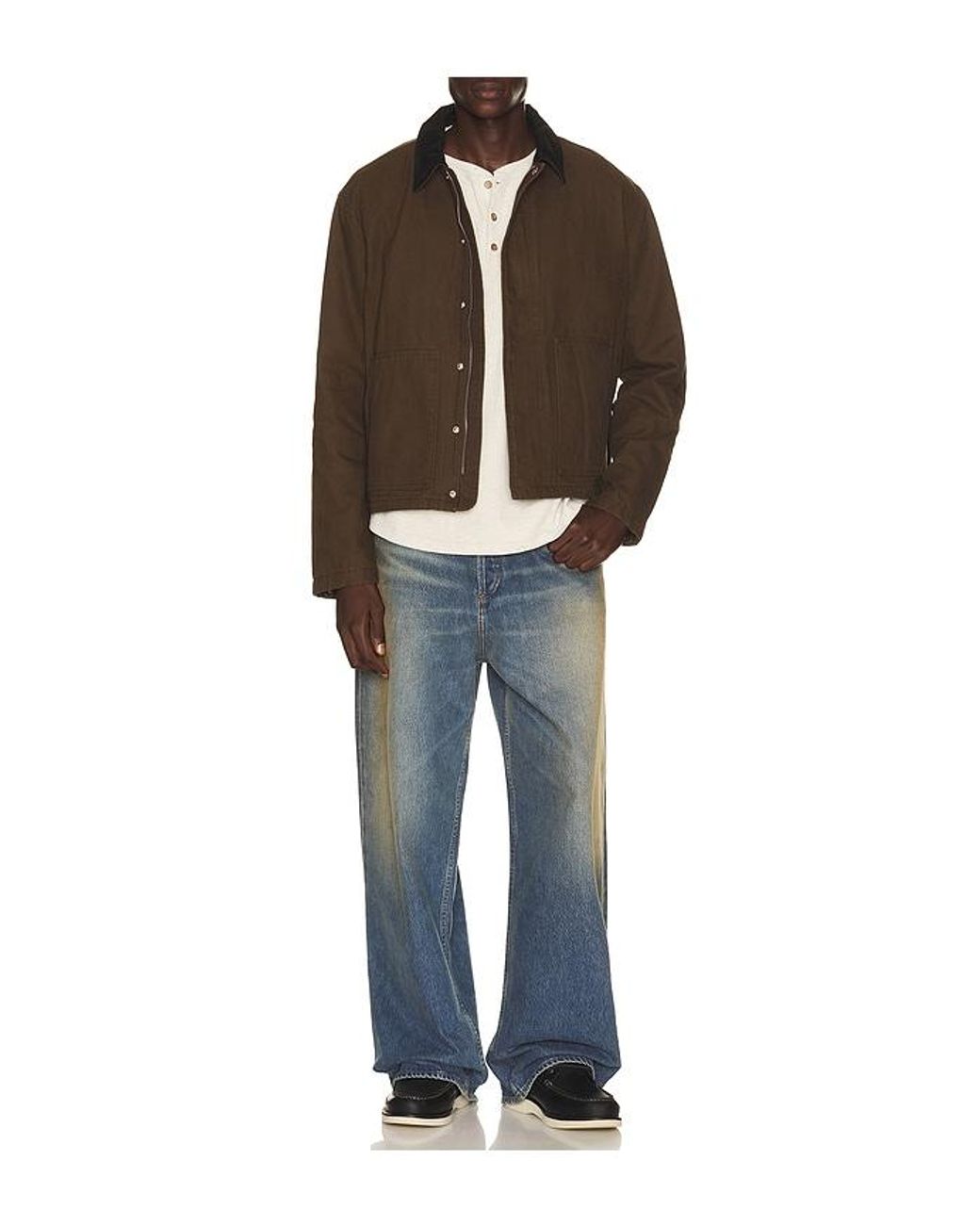 PAIGE Brown Vechio Jacket for men