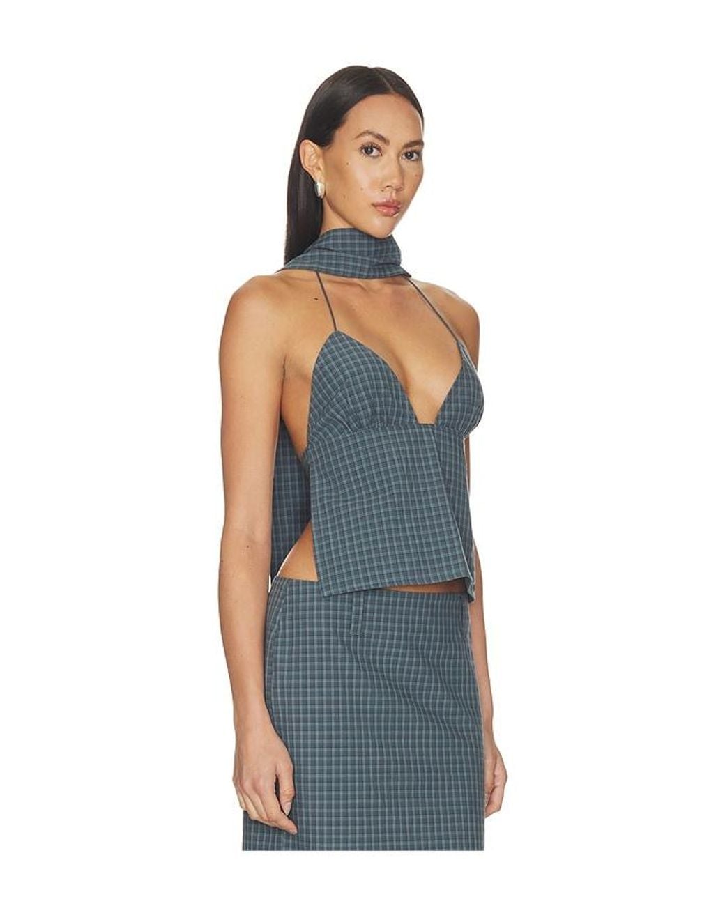 Lioness Blue Play On Halter Top