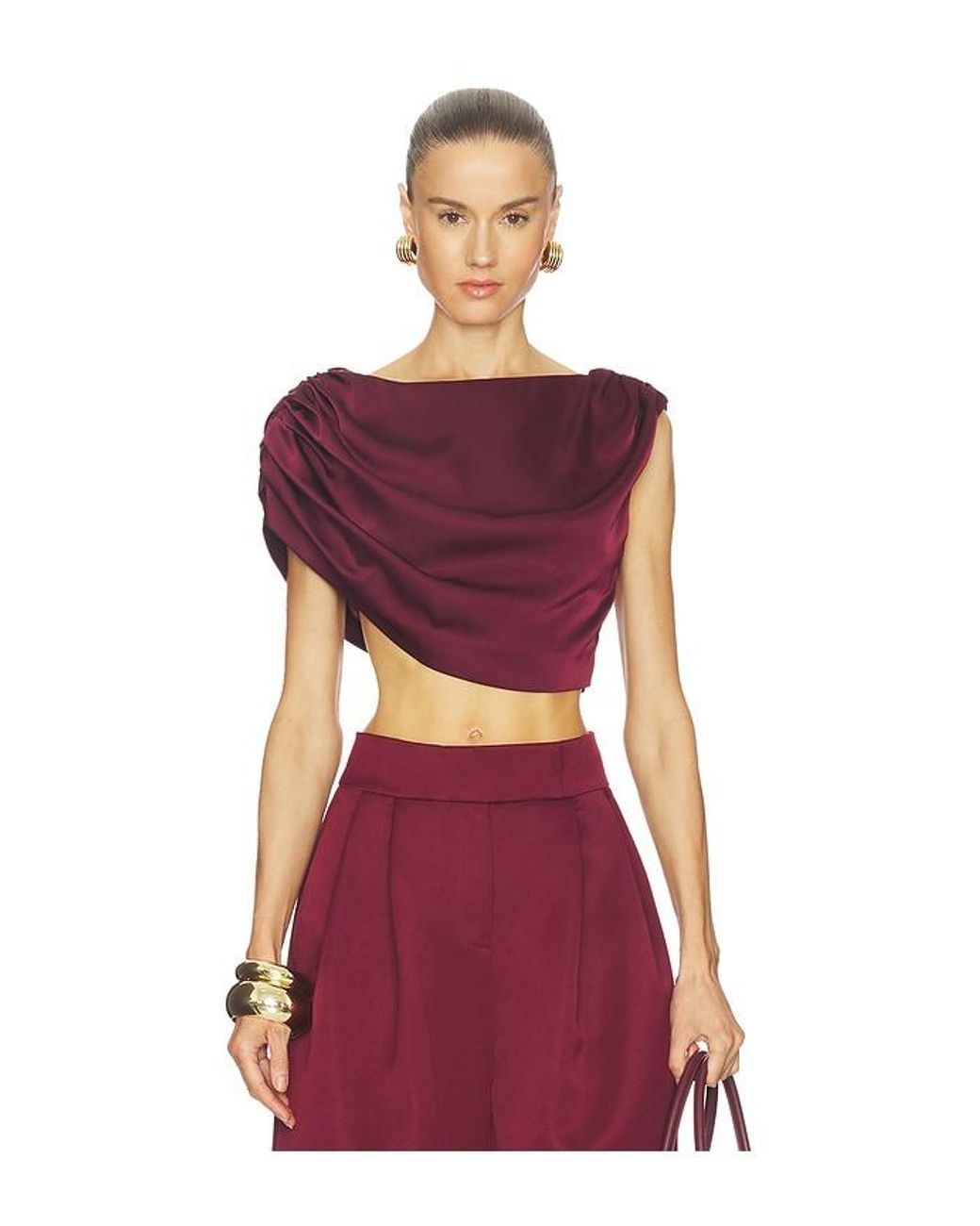 Camila Coelho Red Vionetta Top