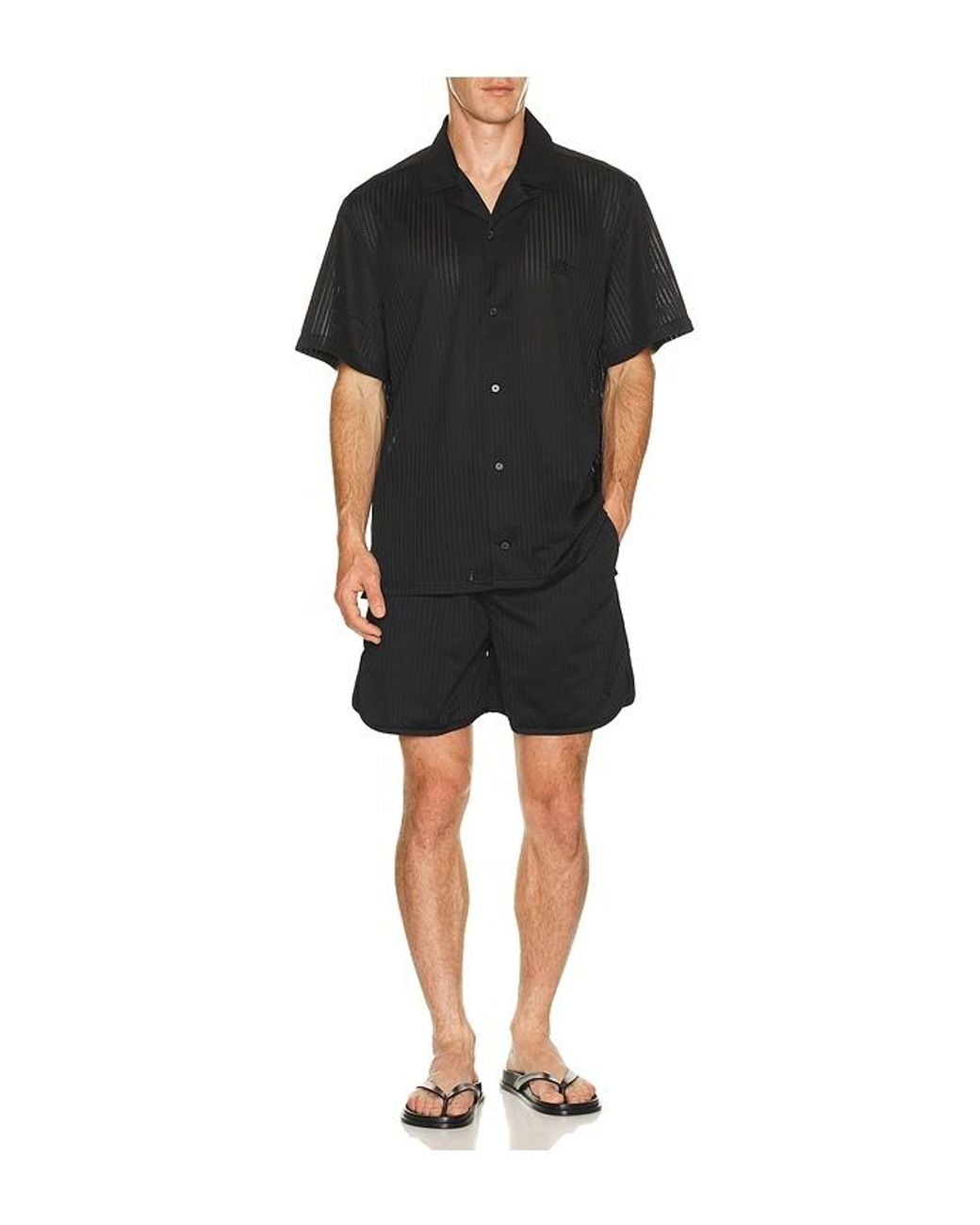 Filling Pieces Black Resort Mesh Short for men