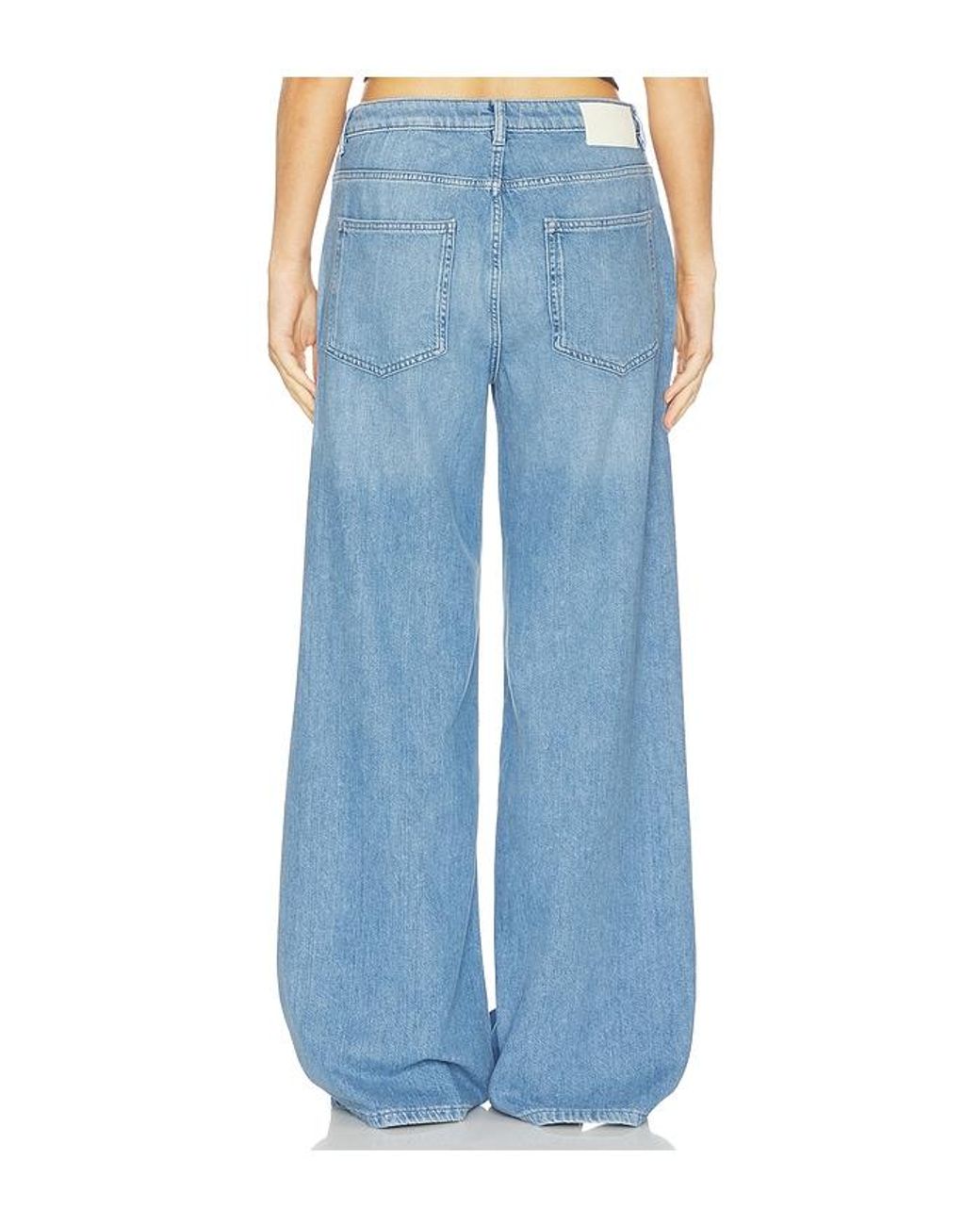 DL1961 Blue Dl Aura Alex Low Rise Baggy Wide Leg Jeans