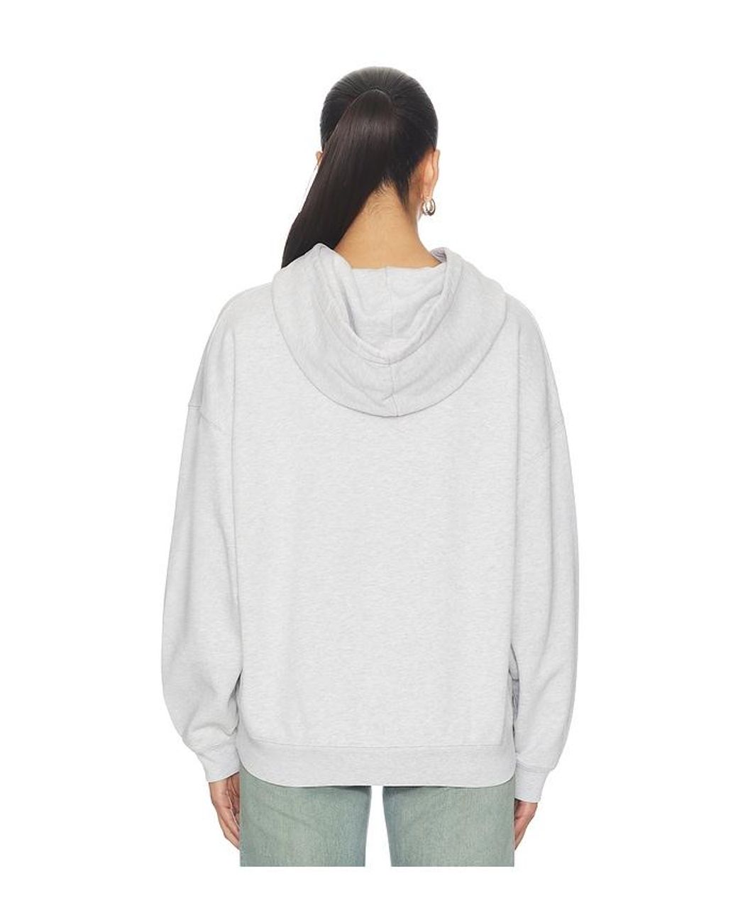 Anine Bing White Harvey Sweatshirt Paris Stencil