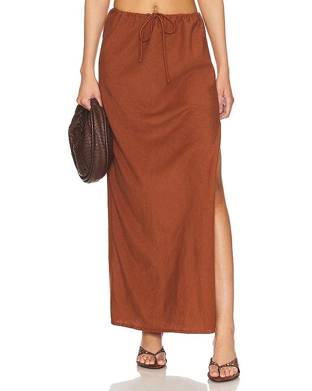 LSPACE Orange Summer Feels Skirt