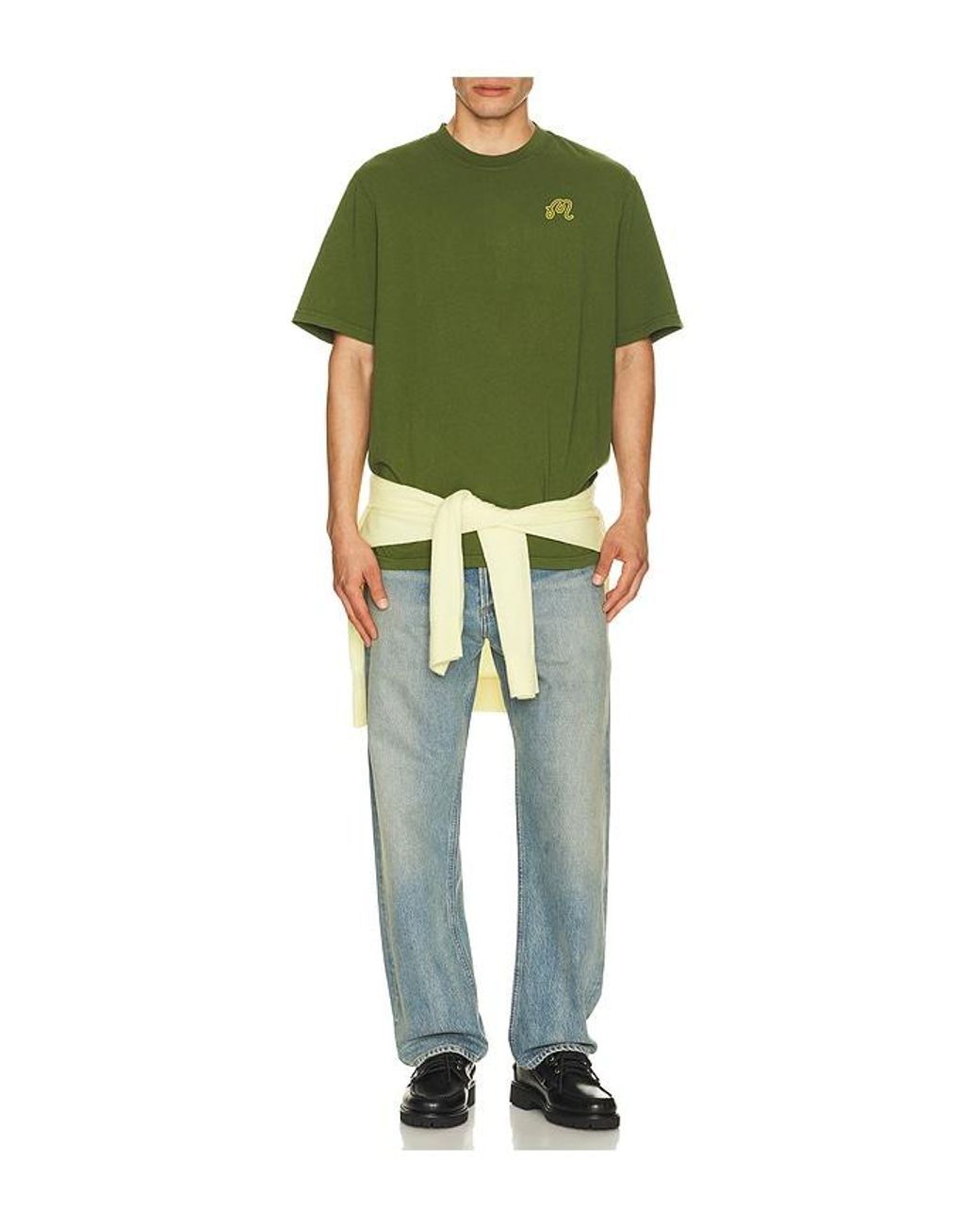Malbon Green Bermuda Trinity Tee for men